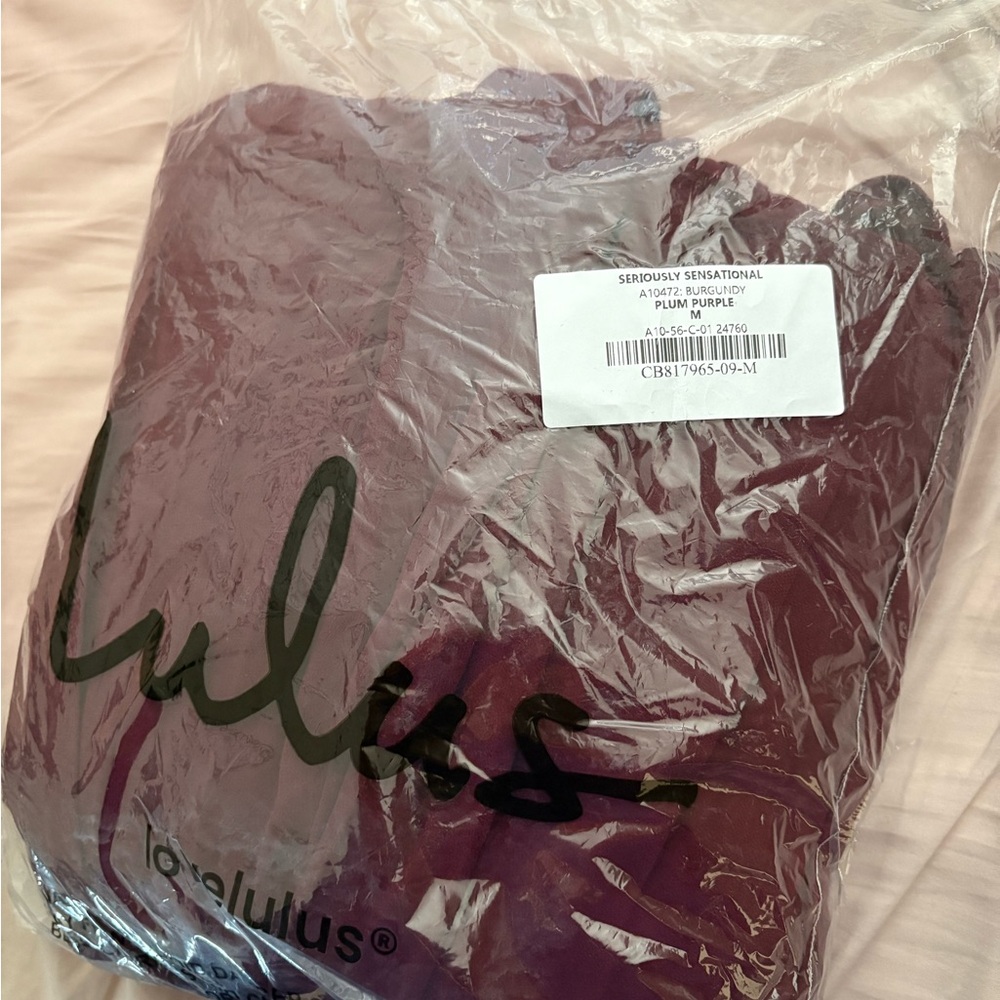 Lulus Seriously Sensational Plum Purple Strapless Tiered Maxi Dress - Size M - Picture 2 of 2